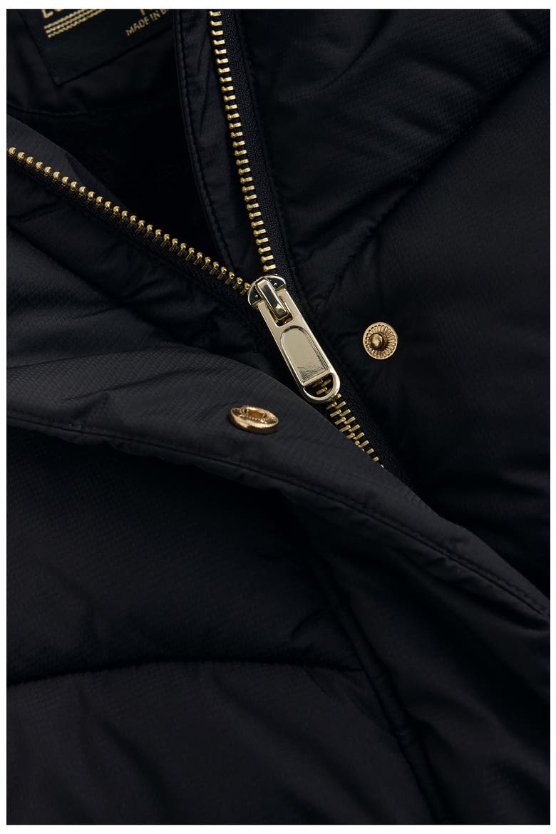Kids' Padded Longline Puffer Coat, Alternate, color, BLACK
