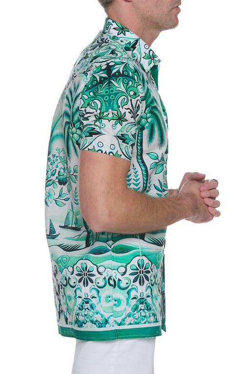 Ranee's Ranees Printed Linen & Cotton Shirt