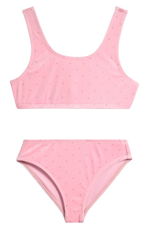 Kids' Velour Two-Piece Swimsuit (Big Kid)