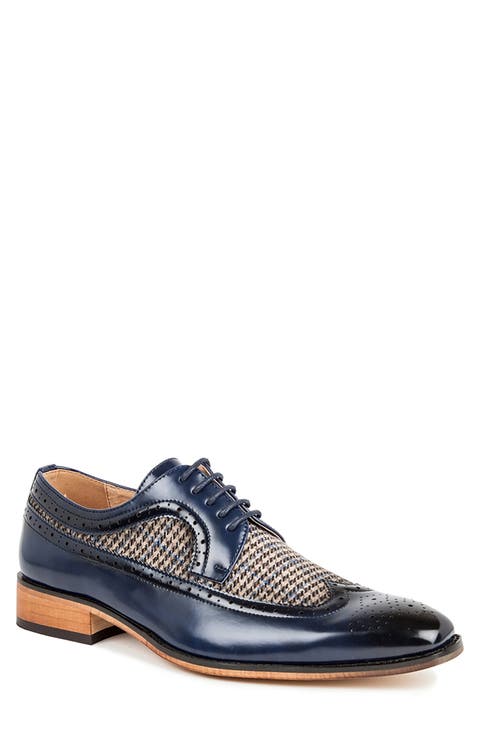 Houndstooth Wingtip Derby (Men)