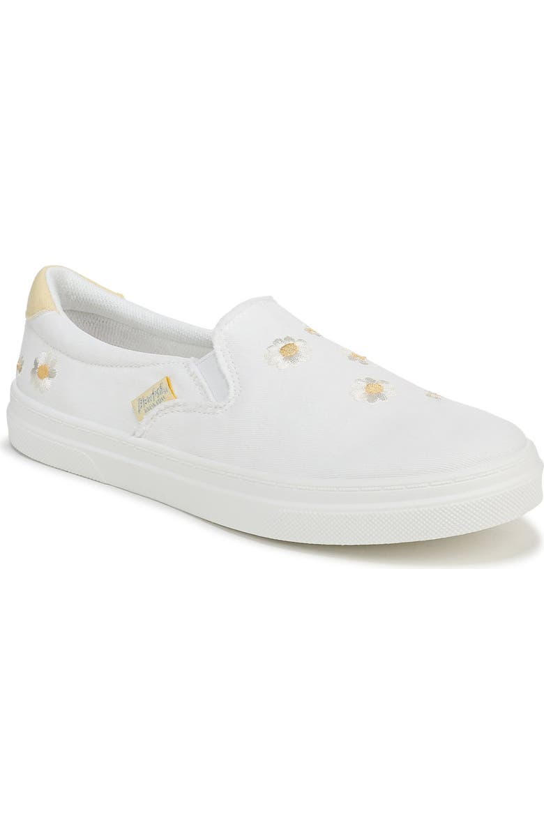 Blowfish Malibu Havasu Embroidered Slip-On Sneaker, Main, color, White Daisy Textile