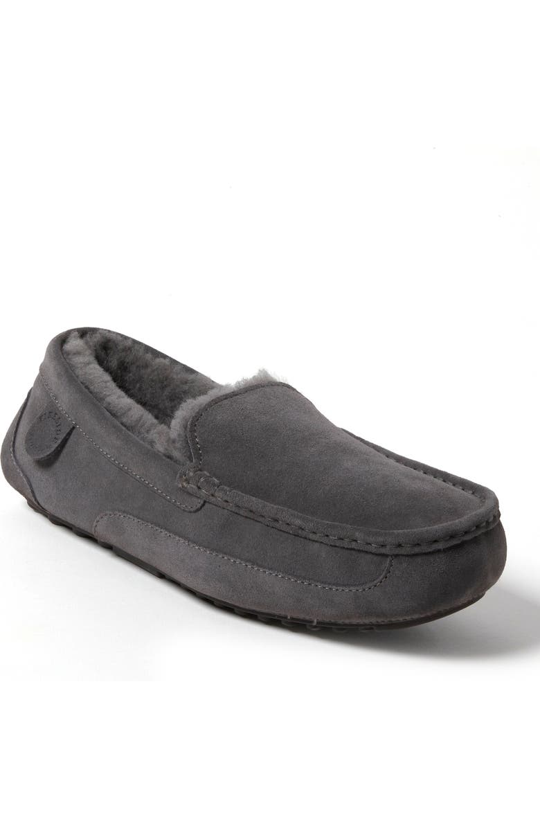 DEARFOAMS Fireside Melbourne Genuine Shearling Moccasin Slipper, Main, color,