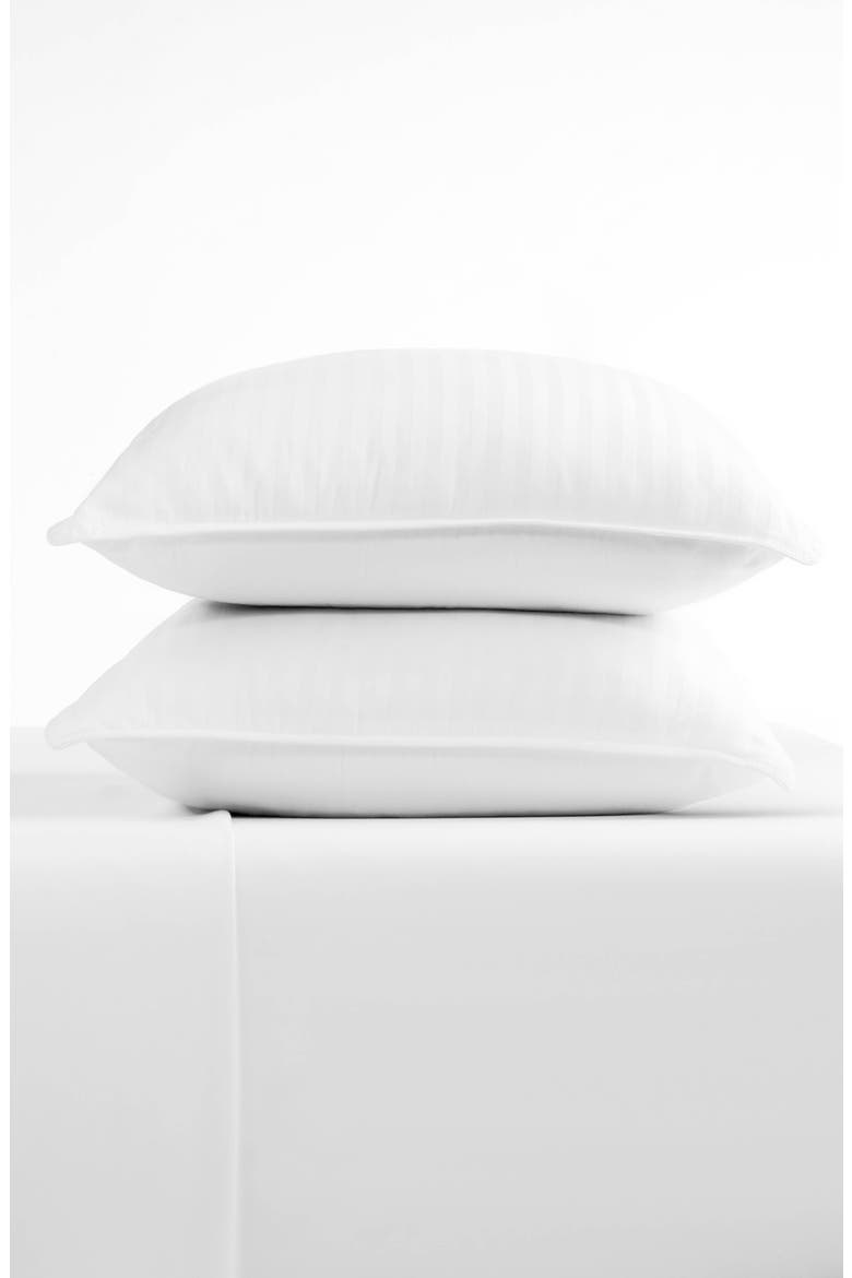 2-Pack Gel Fiber Cotton Pillows, Alternate, color, WHITE