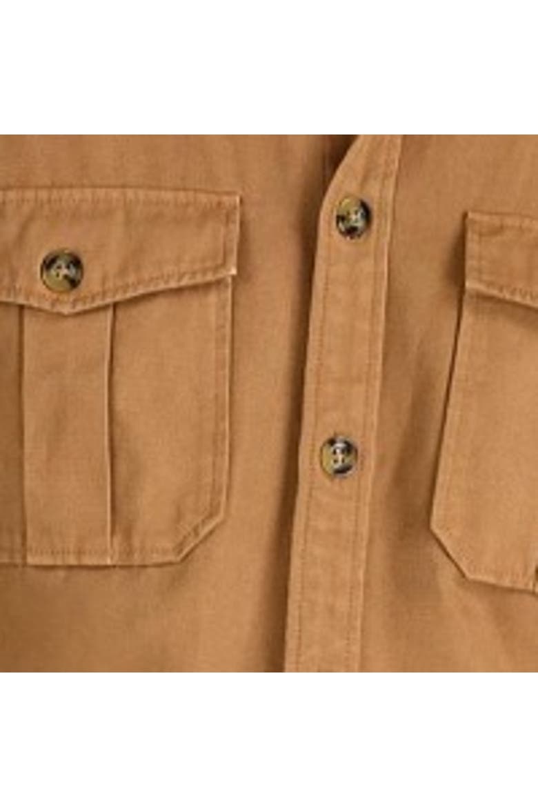 Garment Dyed Canvas Shacket, Alternate, color, Tan