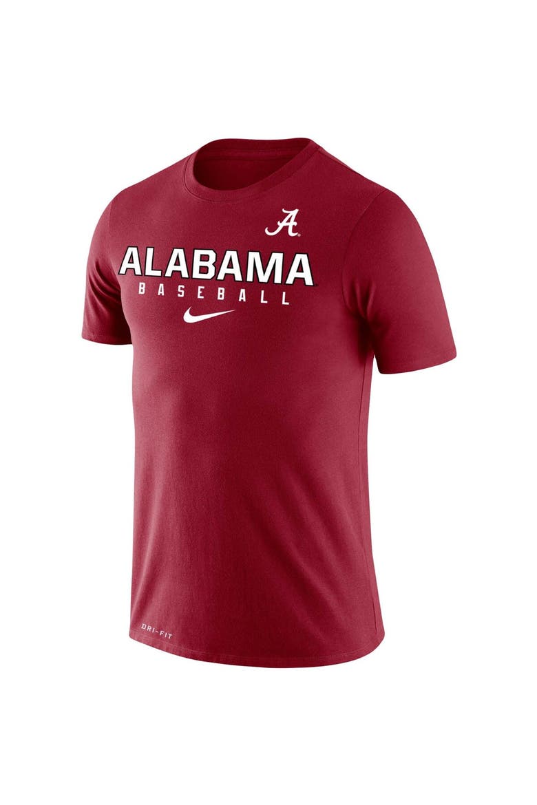 Men's Nike Crimson Alabama Crimson Tide Baseball Legend Slim Fit Performance T-Shirt, Alternate, color, Crimson