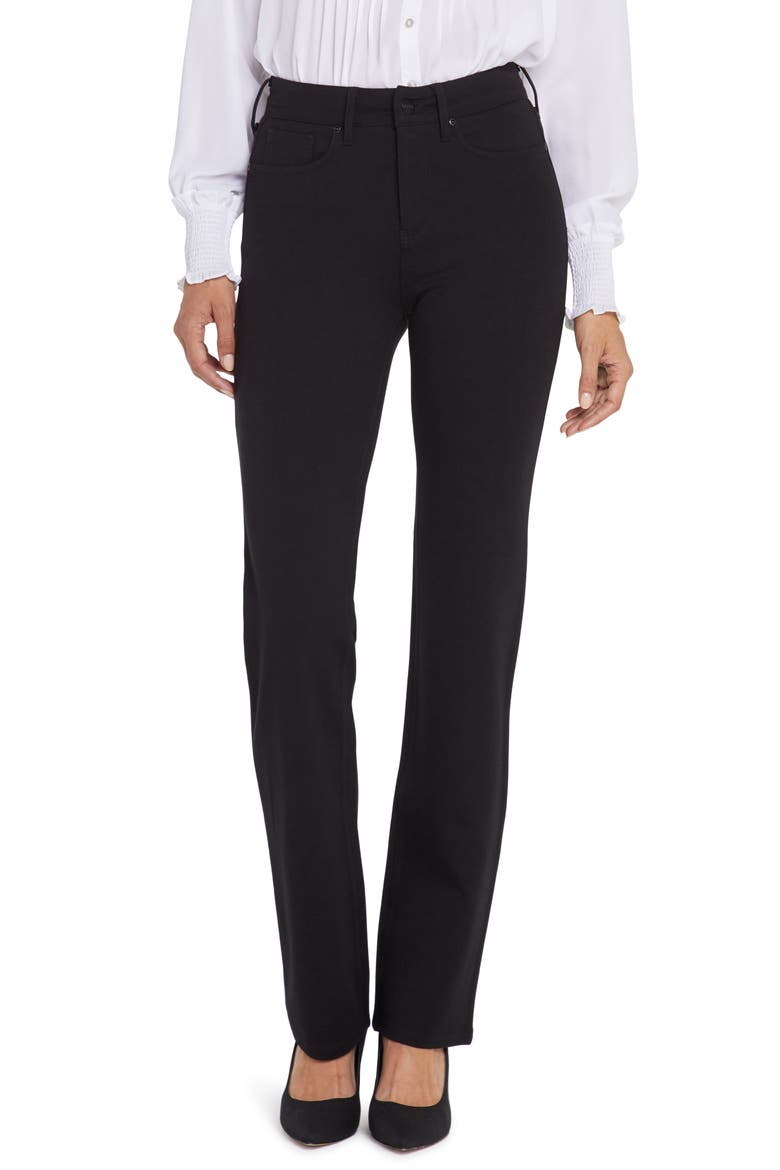 Sculpt-Her™ Marilyn Straight Leg Pants, Main, color, BLACK