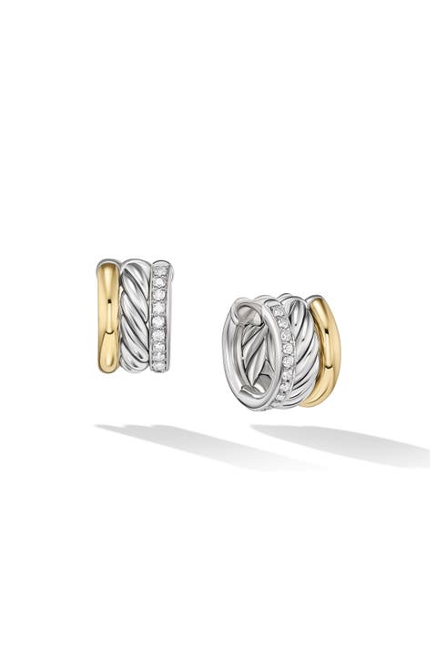 Mercer™ Pavé Diamond Huggie Hoop Earrings
