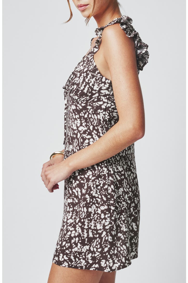 Floral Tie Front Minidress, Alternate, color, PONY
