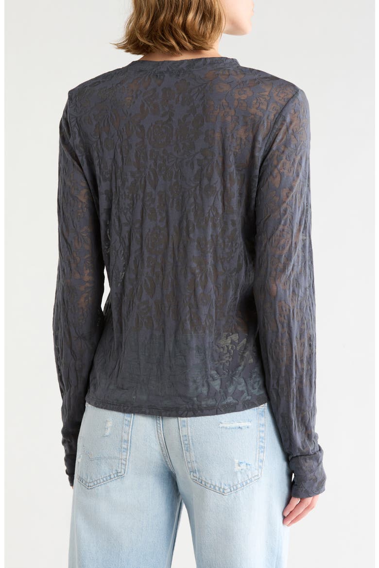 Burnout Long Sleeve Shirt, Alternate, color, ICE NAVY