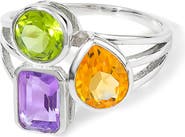 YS GEMS Trio Stone Ring