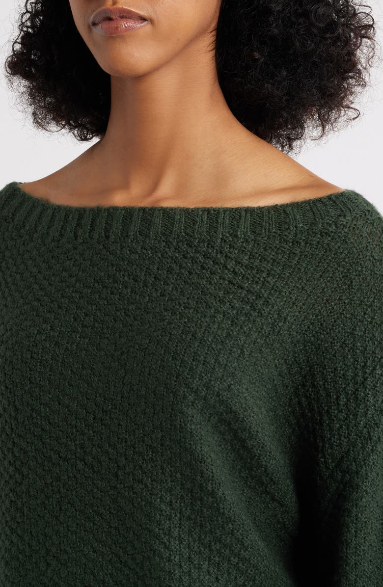 PacSun Wren Off the Shoulder Sweater, Alternate, color, Green