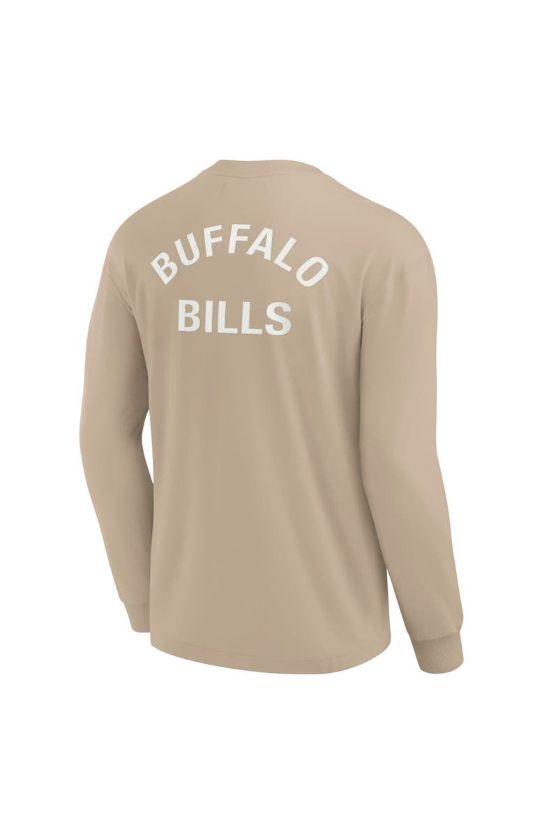 Fanatics Signature Unisex Fanatics Signature Khaki Buffalo Bills Elements Super Soft Long Sleeve T-Shirt, Alternate, color,