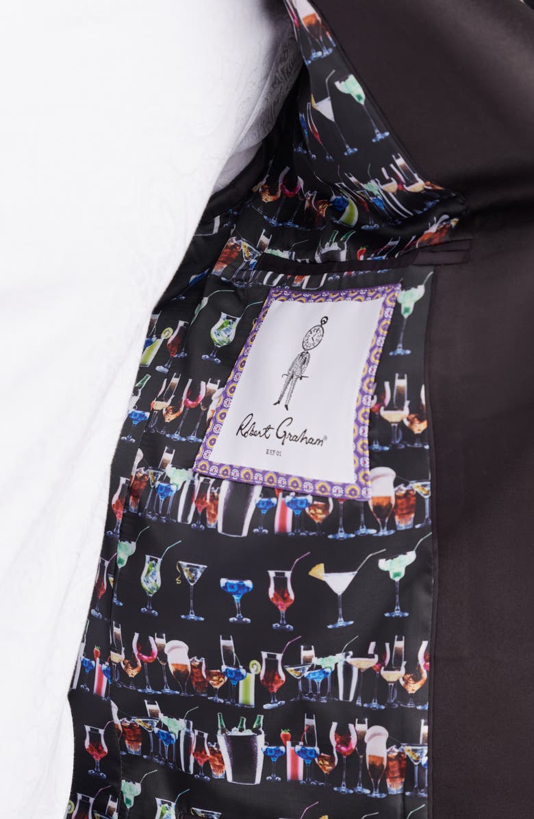 Robert Graham Dryden Print Sport Coat, Alternate, color, Black
