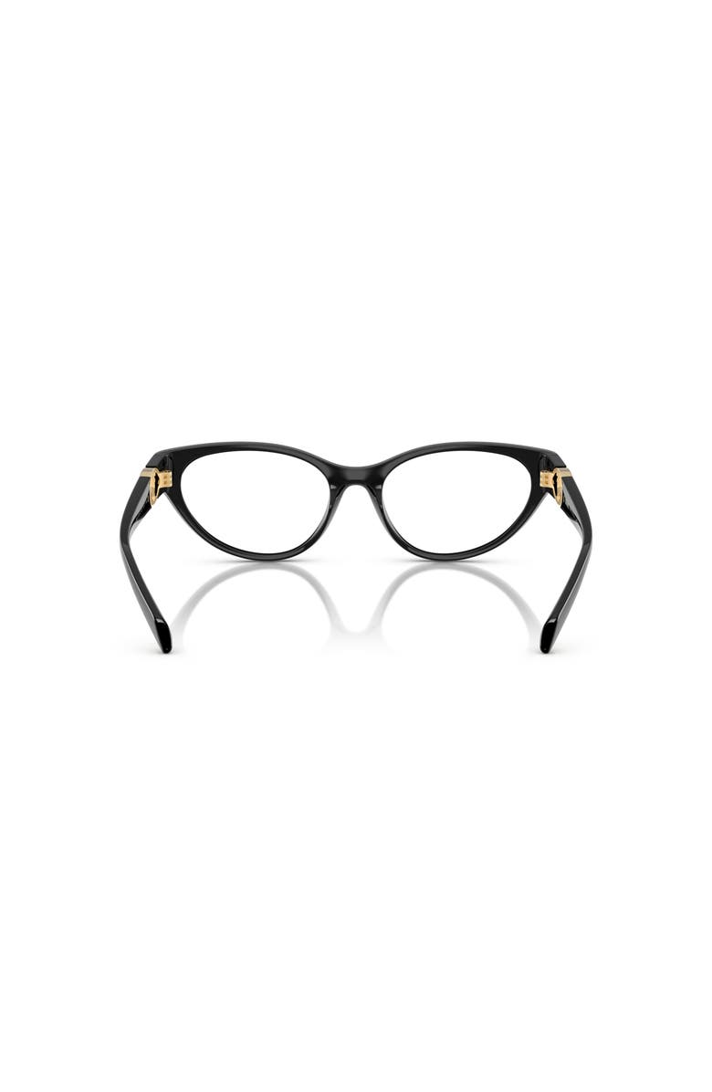 Versace 54mm Cat Eye optical glasses, Alternate, color, Black