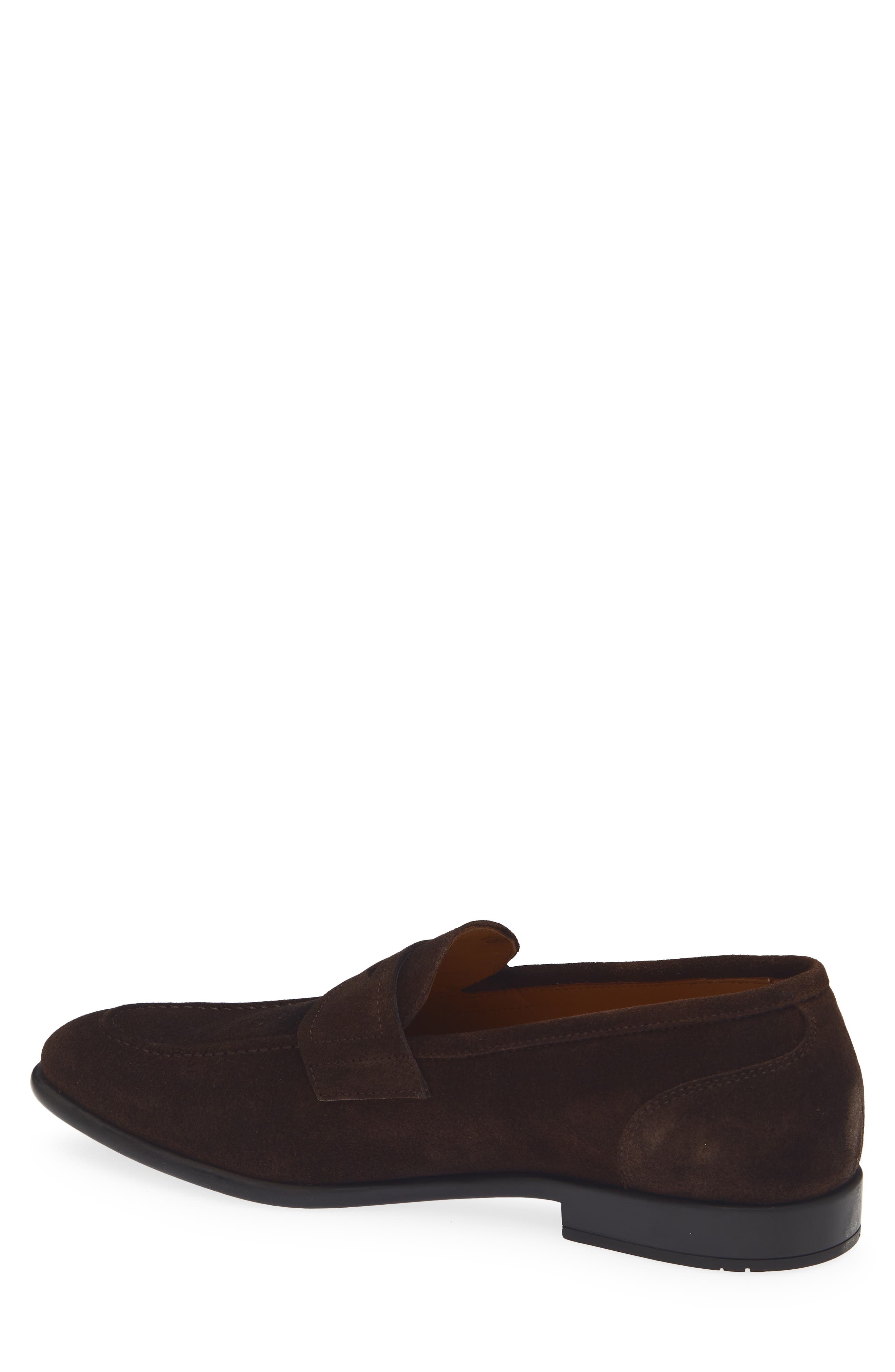 Baker Penny Loafer, Alternate, color, SUEDE CAFFE