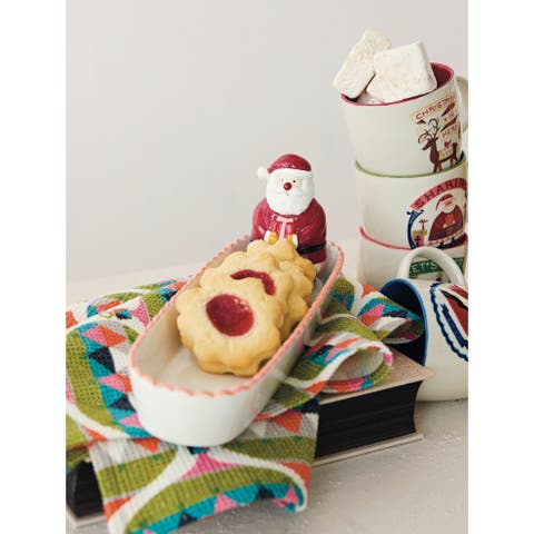 Dolomite Santa Cracker Dish