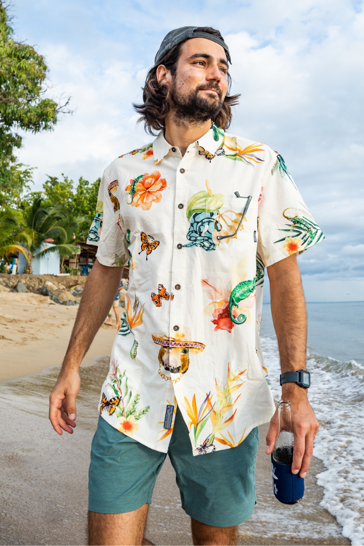 Land Before Floral - 7-Seas Button Up - image 2