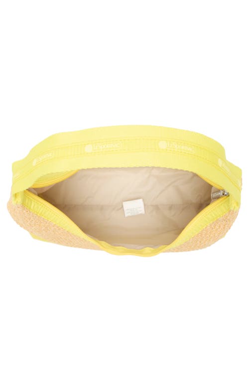 Shop Lesportsac Colorblock Raffia Shoulder Bag