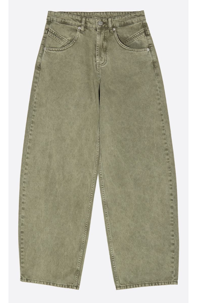 Bimba y Lola Washed Denim Jeans, Alternate, color, Light Green