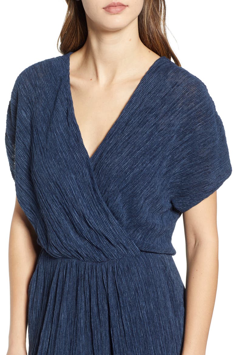 Textured Jumpsuit, Alternate, color, NAVY PEA COAT