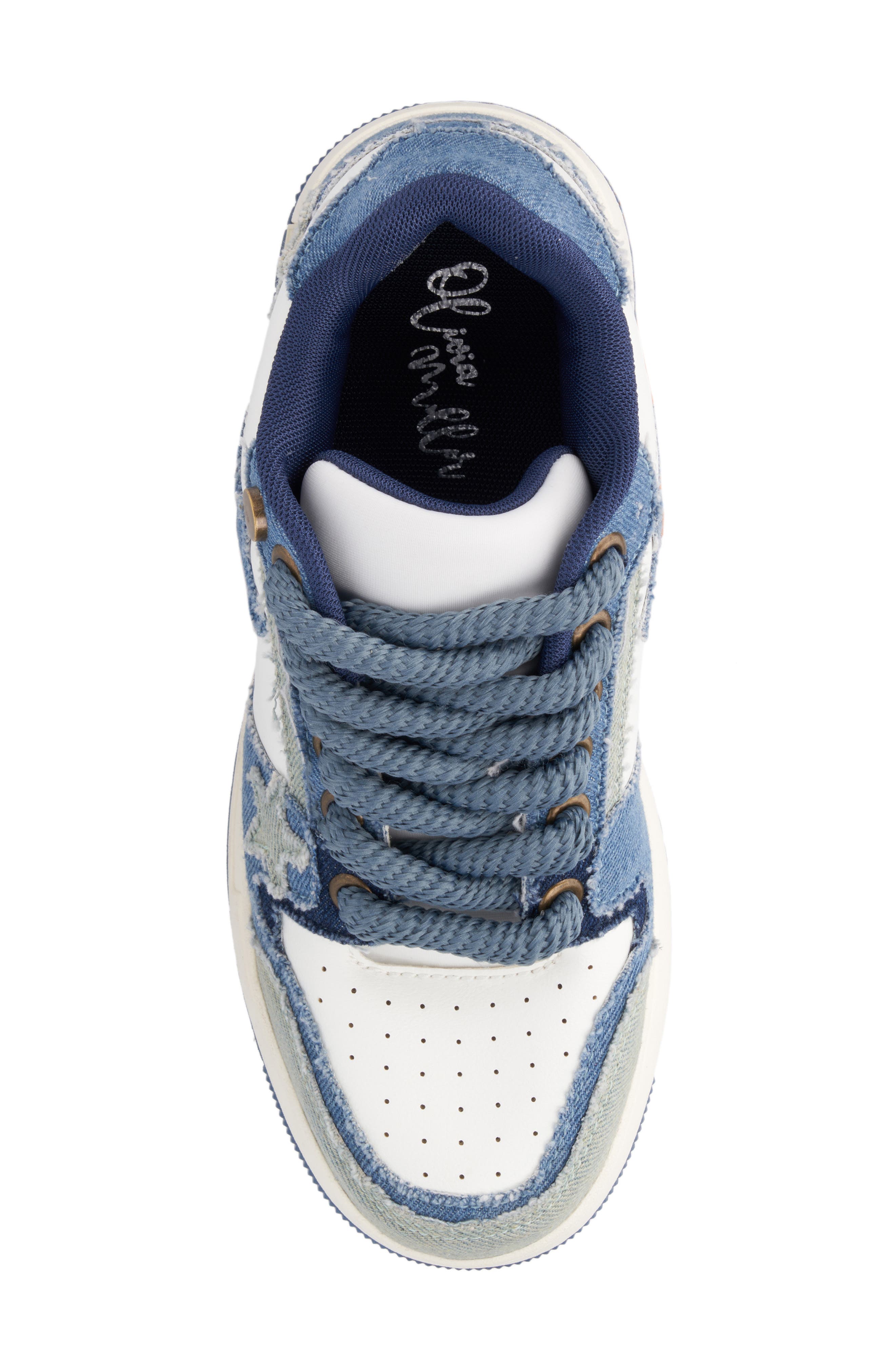 OLIVIA MILLER Stars Chunky Sneaker, Alternate, color, Denim