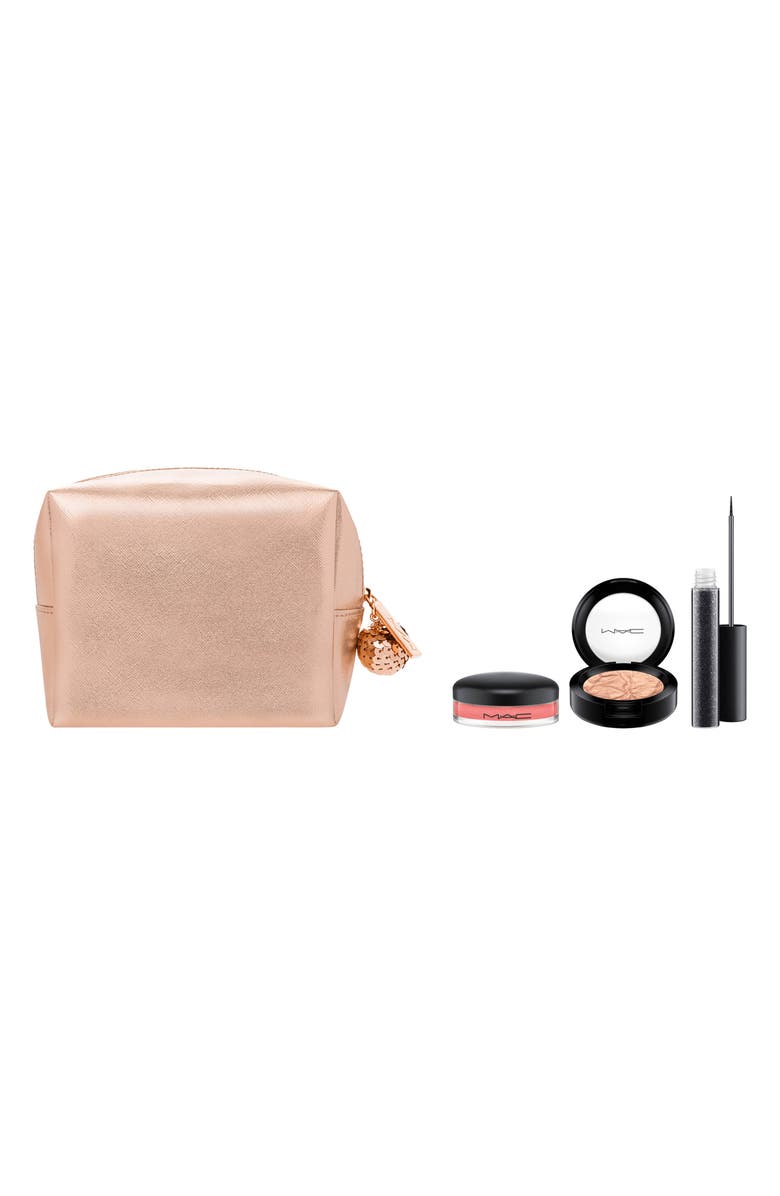 MAC Cosmetics MAC Snow Ball Rose Gold Eye & Lip Bag, Main, color, 
