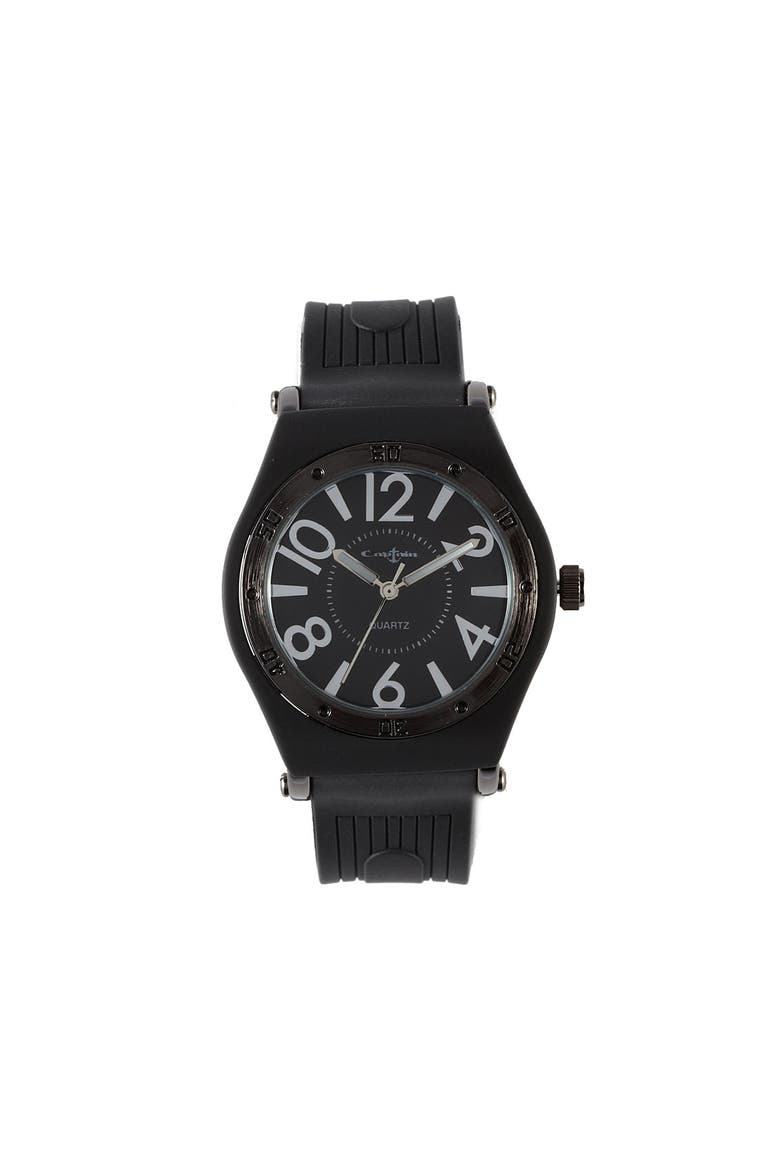 Silicone Watch, Main, color, BLACK
