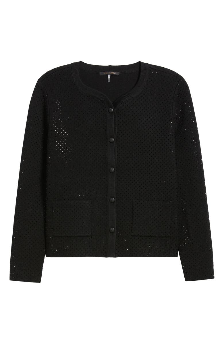 KOBI HALPERIN Lois Cardigan, Alternate, color, Black