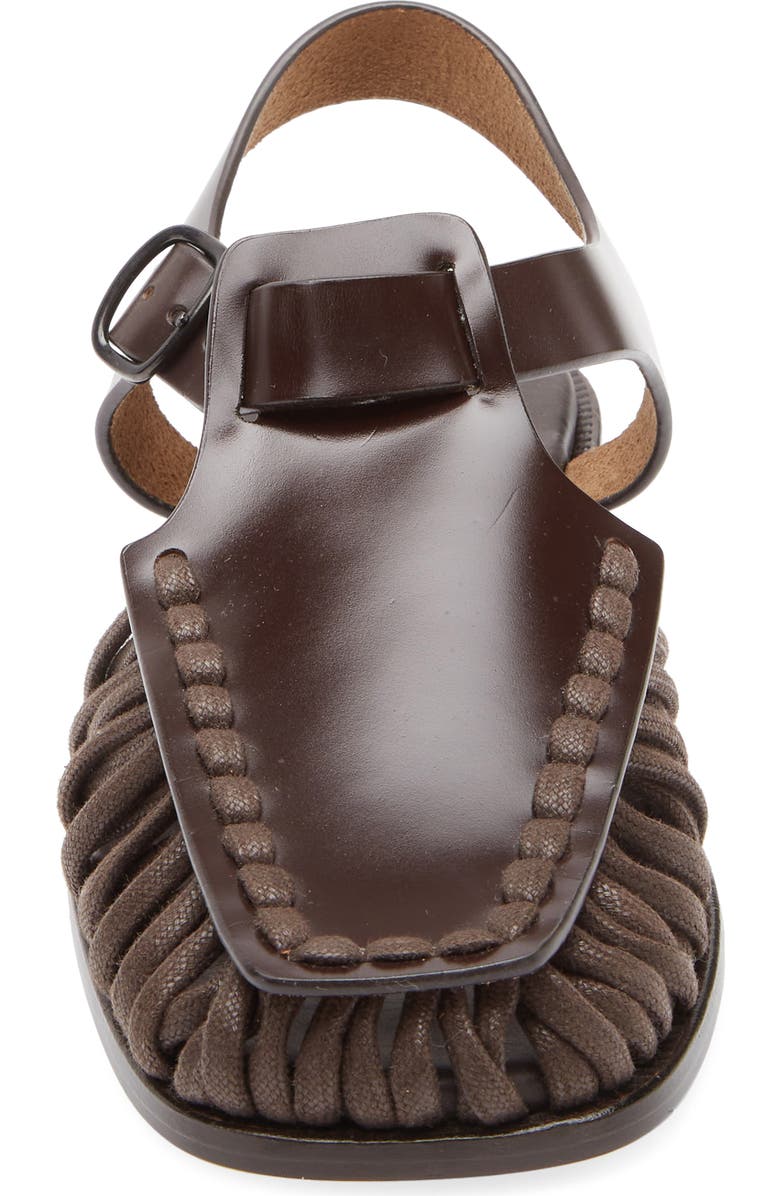 HEREU Alaro Ankle Strap Sandal, Alternate, color, Dark Brown