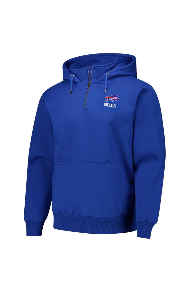 DUNBROOKE Unisex Dunbrooke  Royal Buffalo Bills Defender Quarter-Zip Hoodie, Alternate, color, 