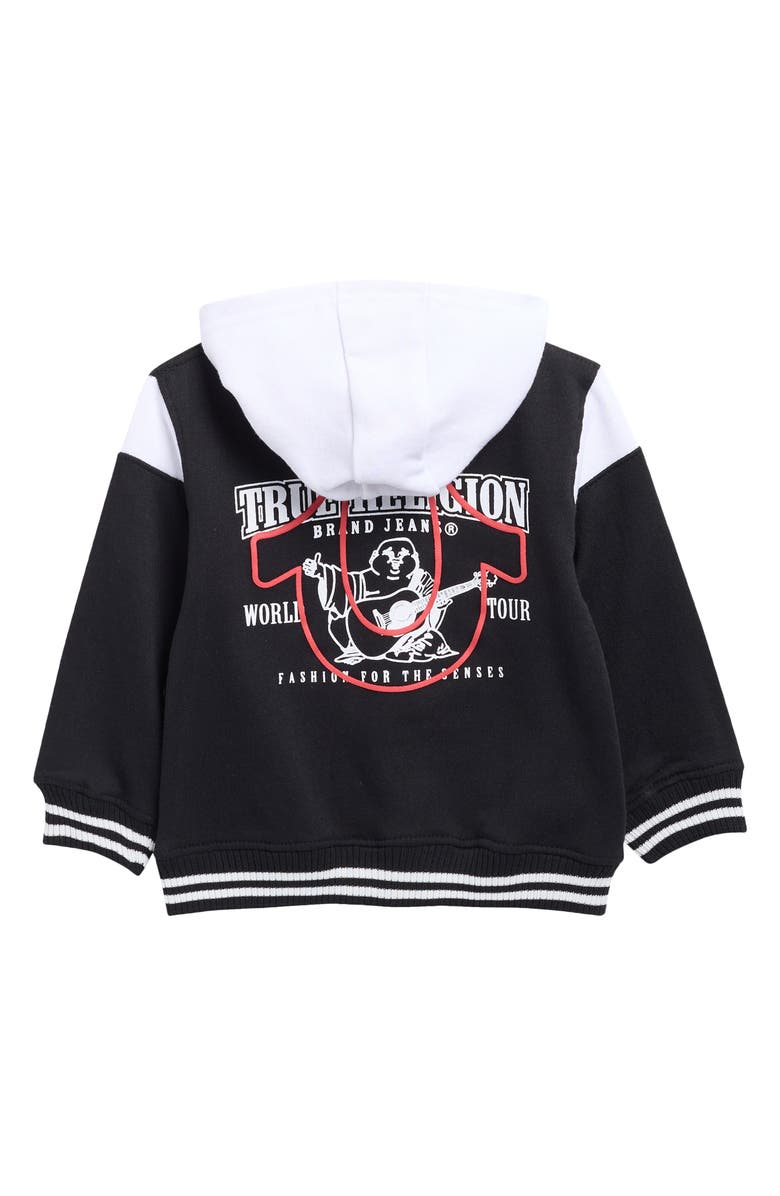 True Religion Kids' Track Hoodie & Joggers Set, Alternate, color, Black