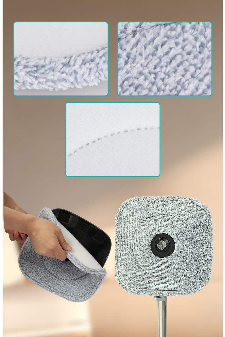 4-Pack Microfiber Mop Pad, Alternate, color, GRAY