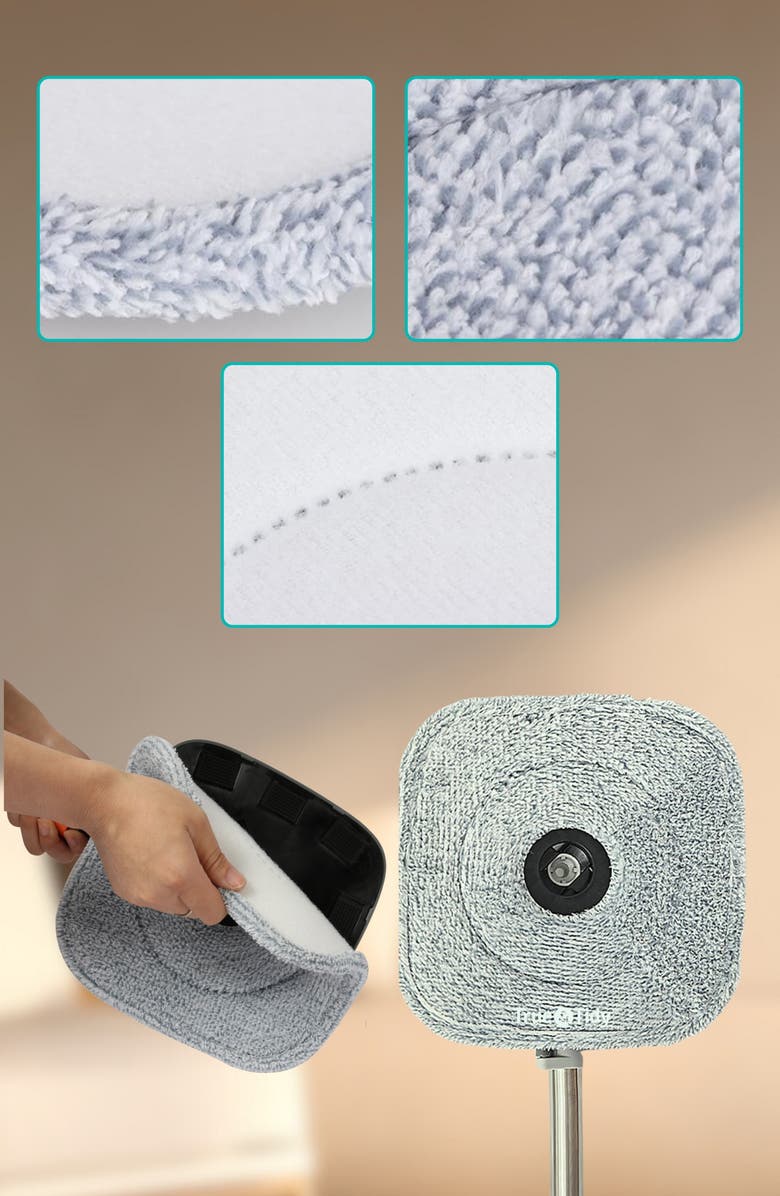 TRUE AND TIDY 4-Pack Microfiber Mop Pad, Alternate, color, 