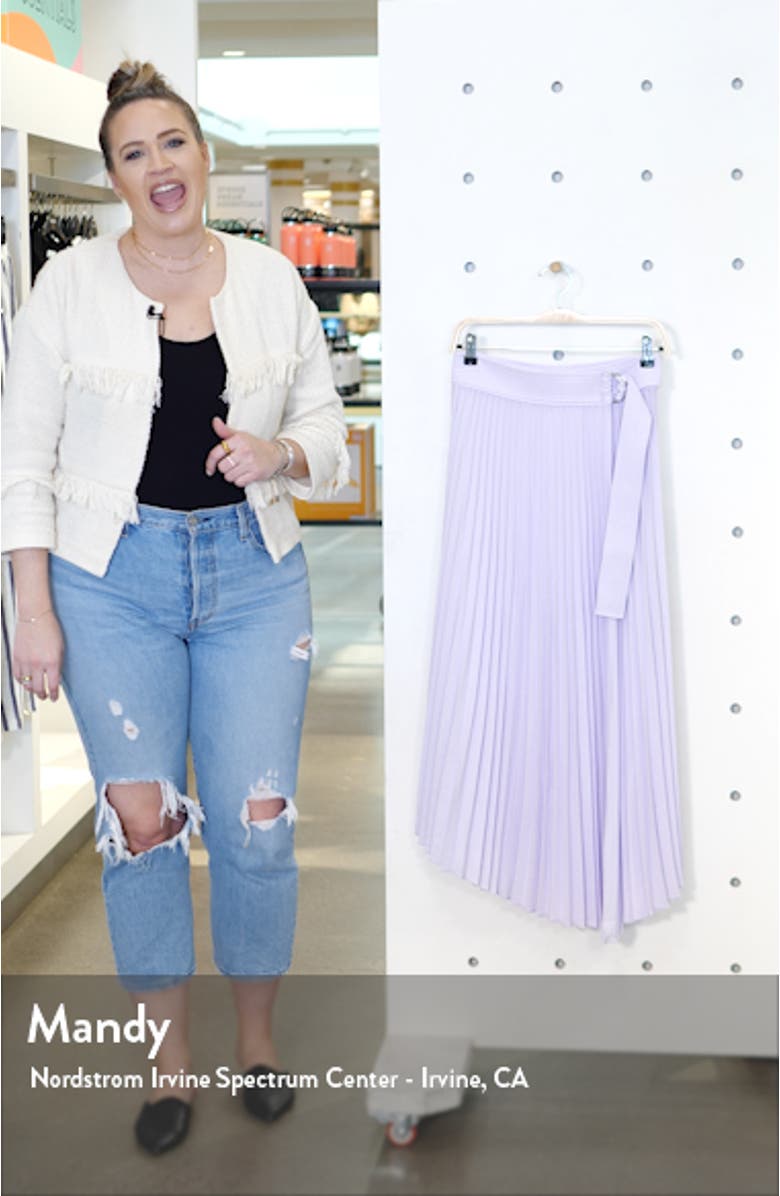 Arielle Asymmetrical Pleated Skirt, sales video thumbnail