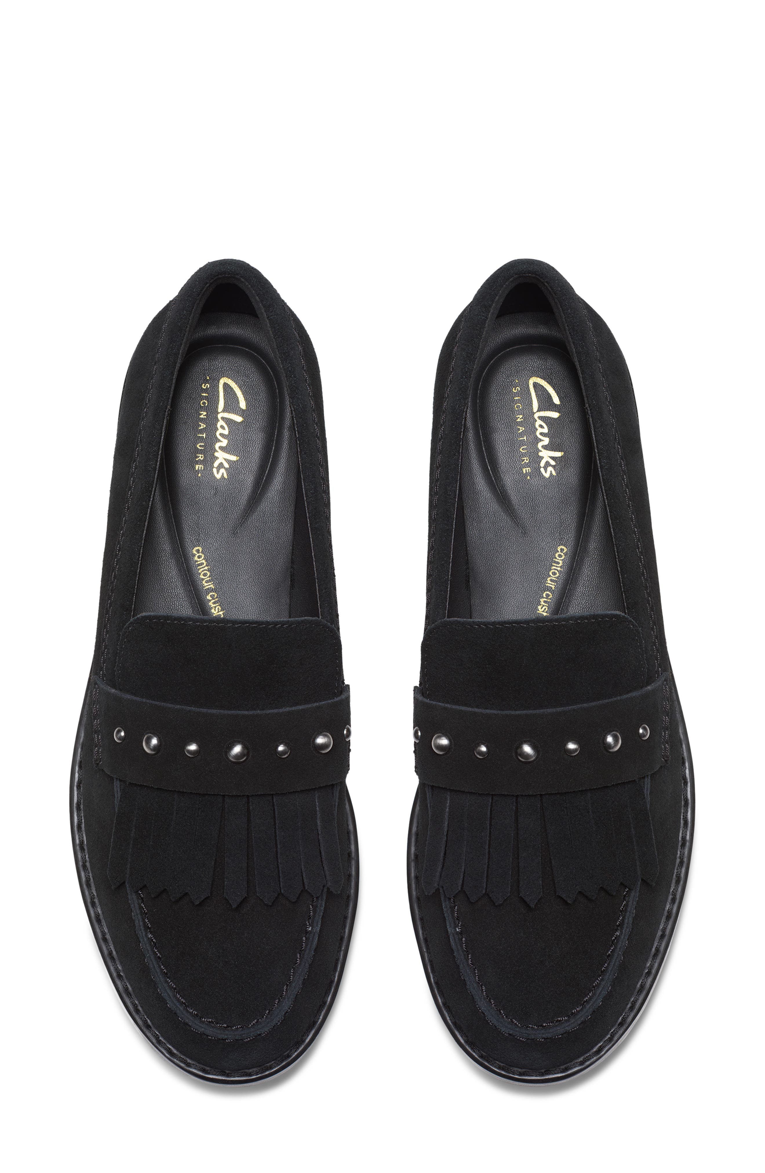 Clarks<sup>®</sup> Hana Studded Loafer, Alternate, color, 