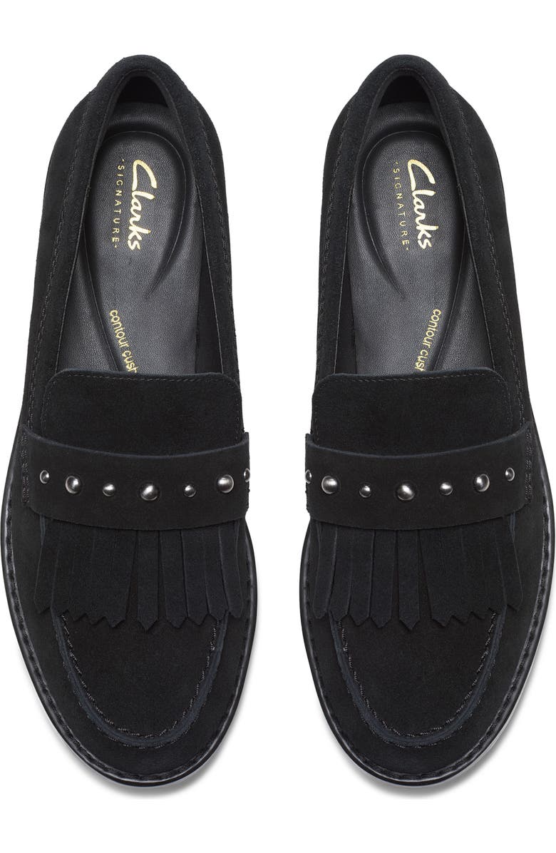 Clarks<sup>®</sup> Hana Studded Loafer, Alternate, color,