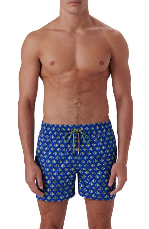 Archer Fish Print Swim Trunks