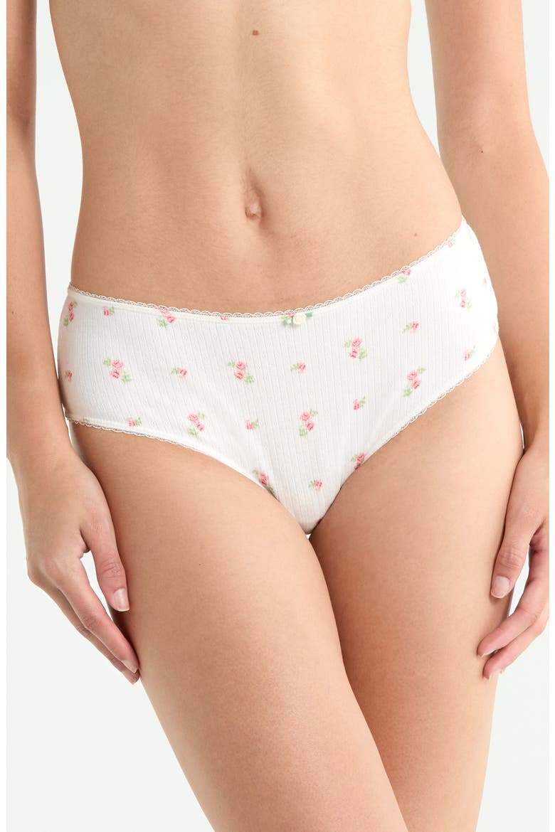 Sleepover Hipster Briefs, Main, color, PRINT ECRU BACKGR