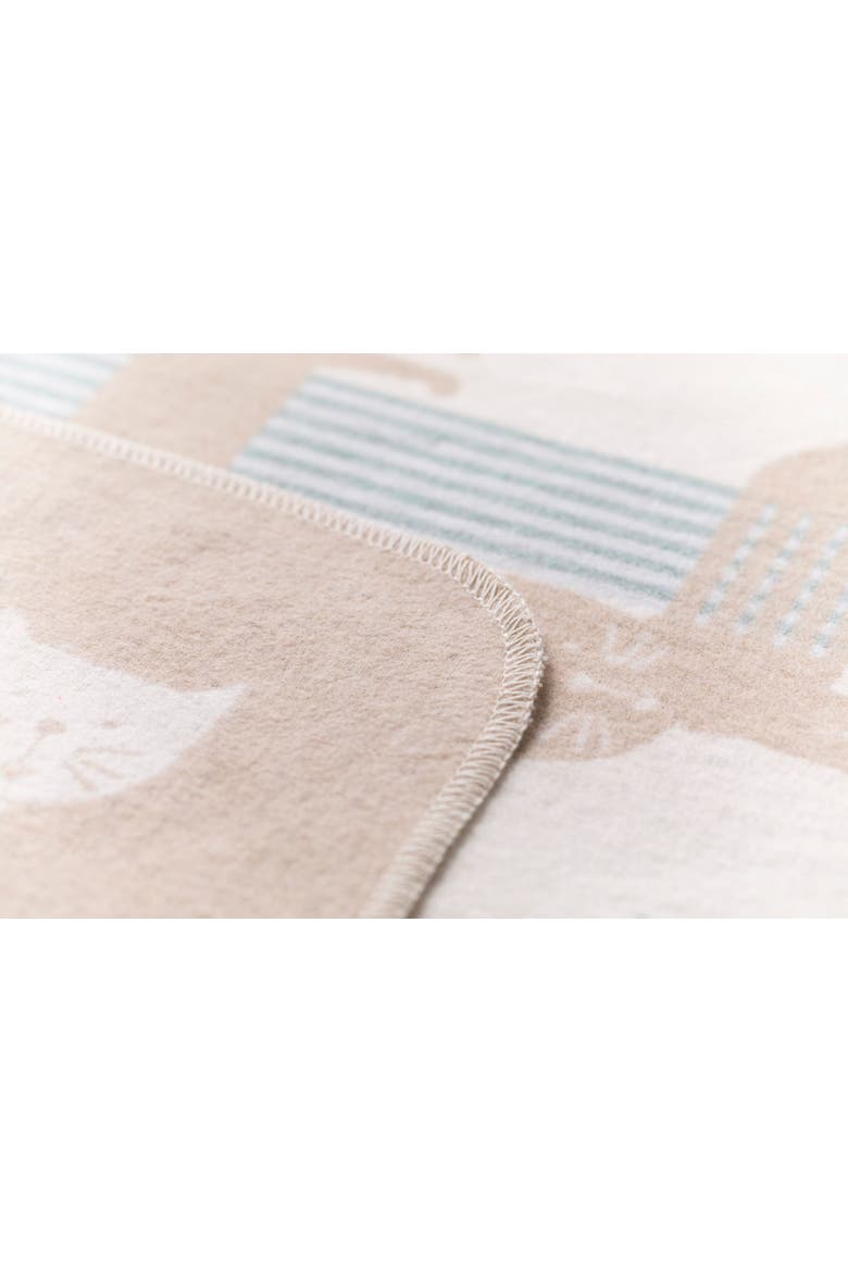 Juwel Cats Allover Baby Blanket, Alternate, color, Ecru