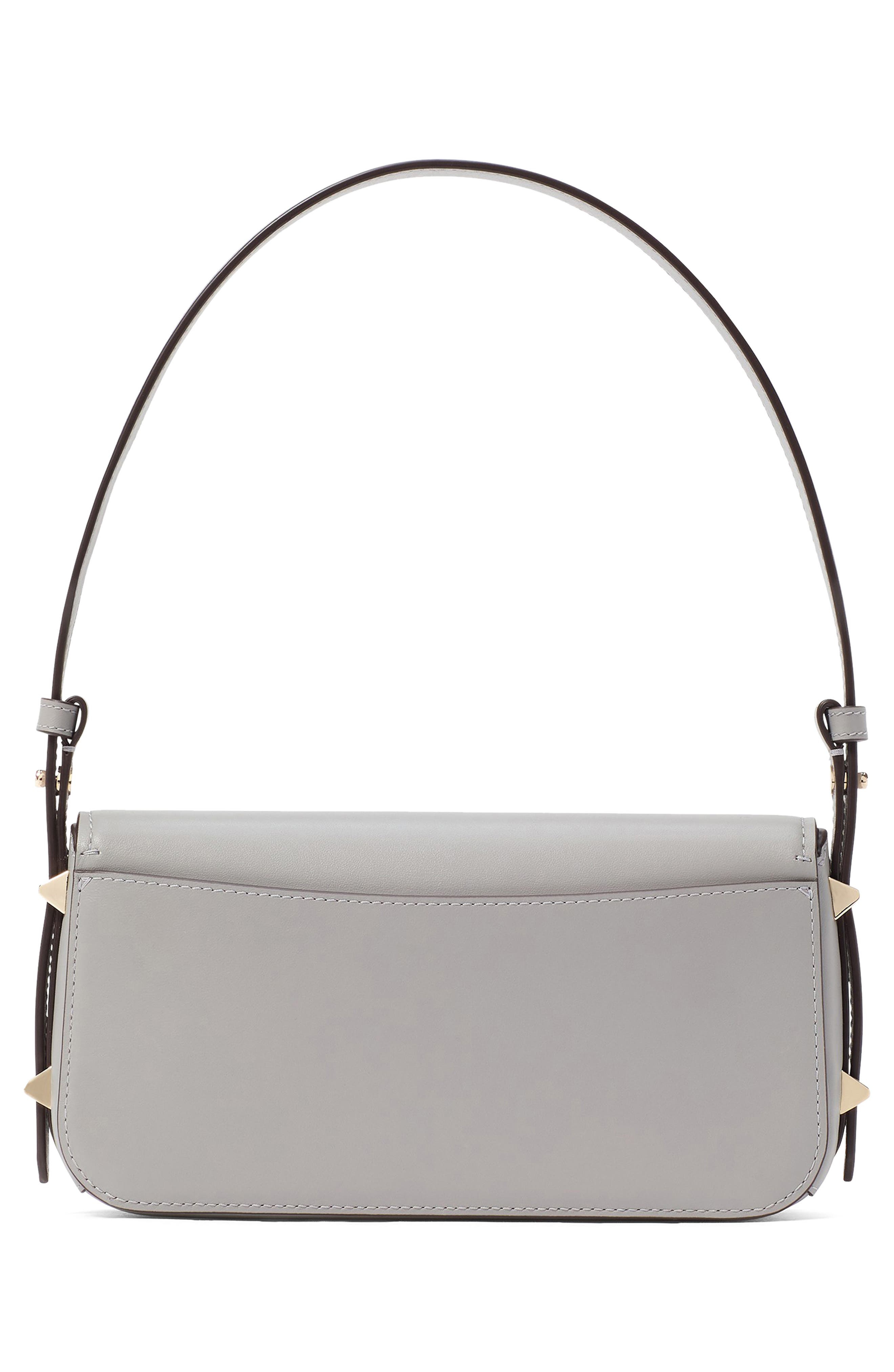 small liv leather east/west shoulder bag, Alternate, color, NIMBUS GREY.