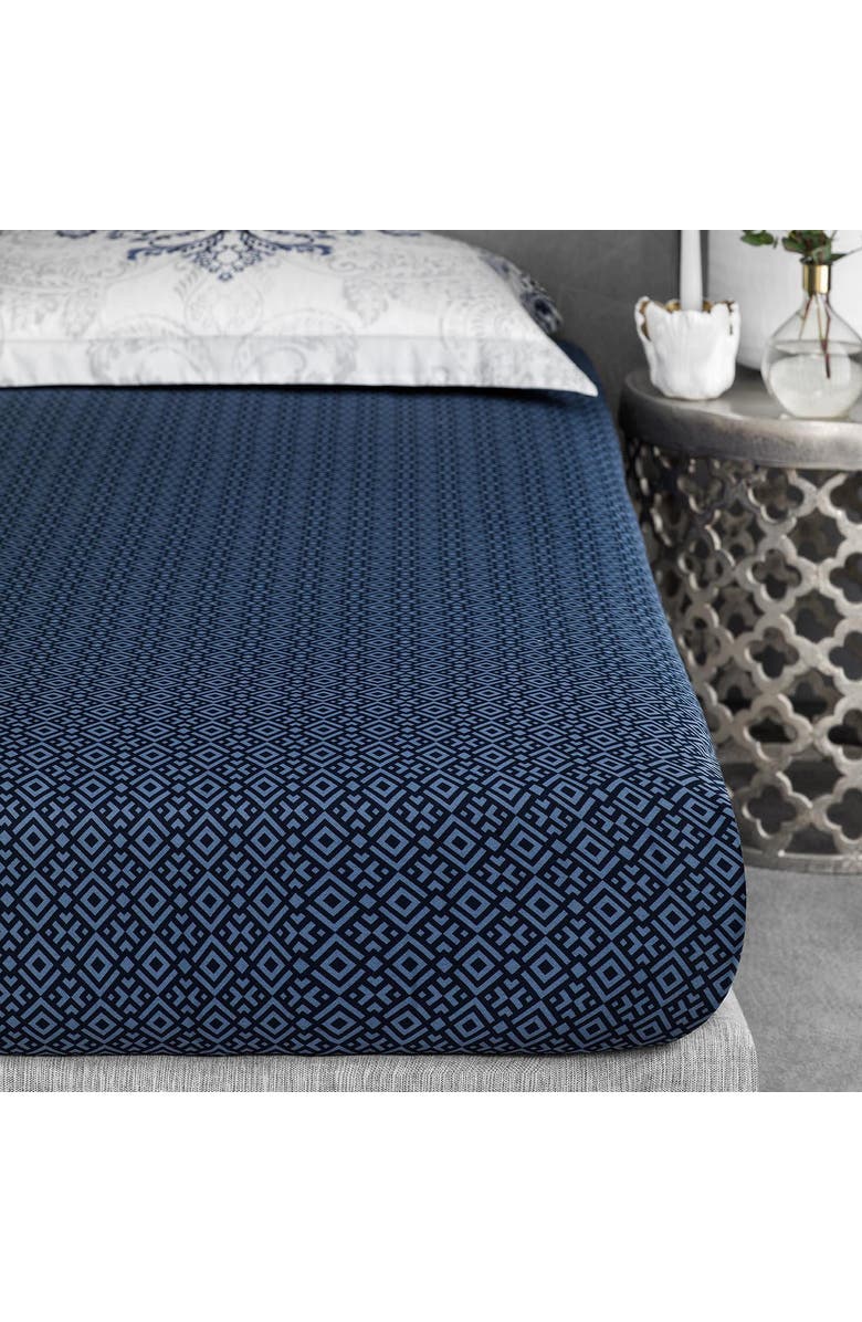 Togas Flevoland Fitted Sheet, Main, color, Blue