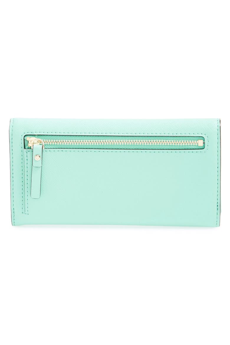 'cedar street - nika' leather wallet, Alternate, color, FRESH AIR