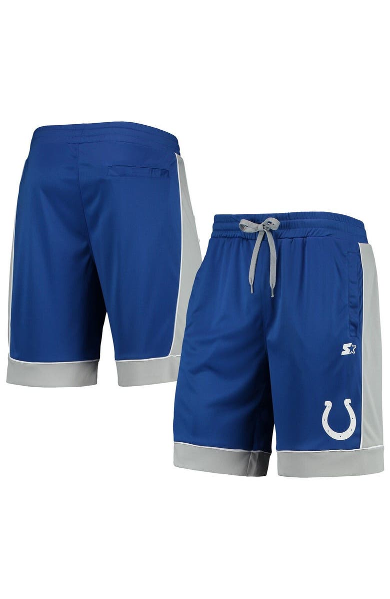 STARTER Men's Starter Royal/Gray Indianapolis Colts Fan Favorite Fashion Shorts, Alternate, color, 