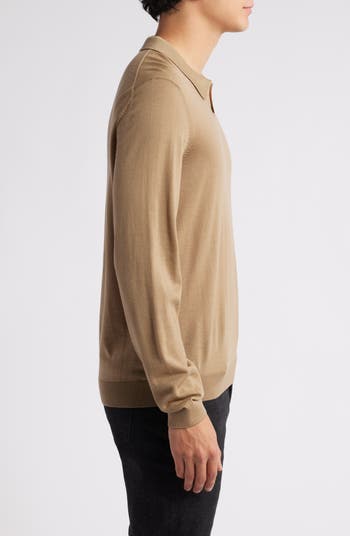Enord Long Sleeve Wool Polo Sweater