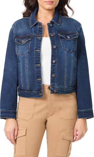 美品★ ESSENTIAL CURVE COLLAR JACKET CURVE APPEAL Essential Denim Jacket | Nordstromrack