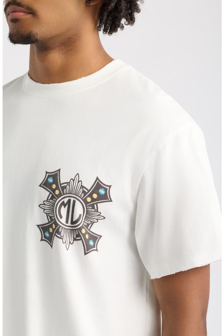 Cross Cotton Graphic T-Shirt, Alternate, color, WHITE