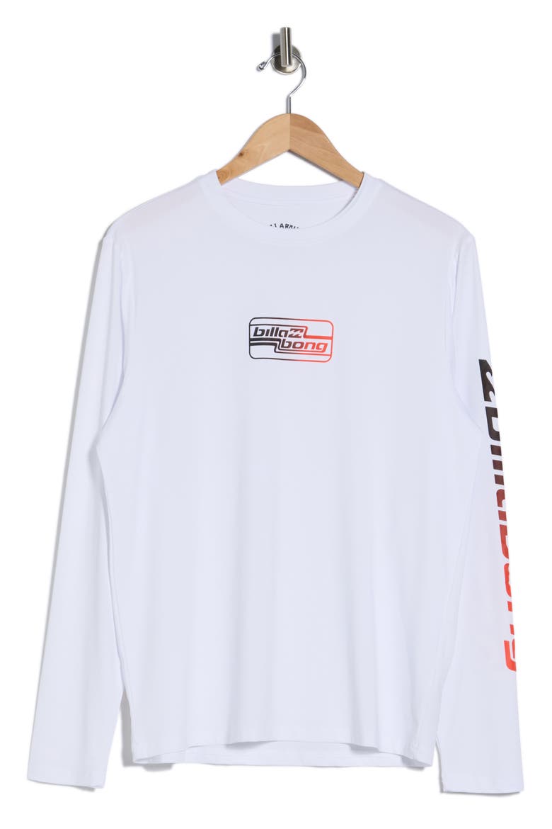 Wipeout Long Sleeve Rashguard, Alternate, color, WHITE