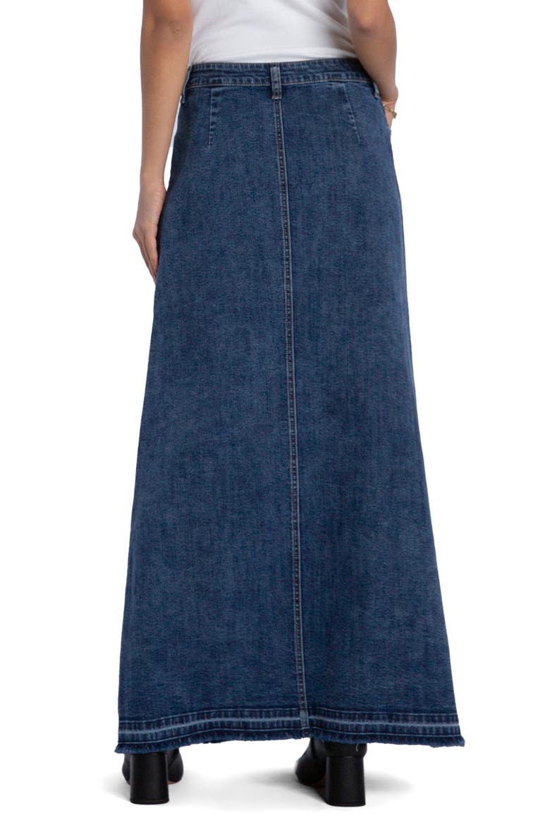 Royal Denim Maxi Skirt, Alternate, color, IMPERIAL BLUE