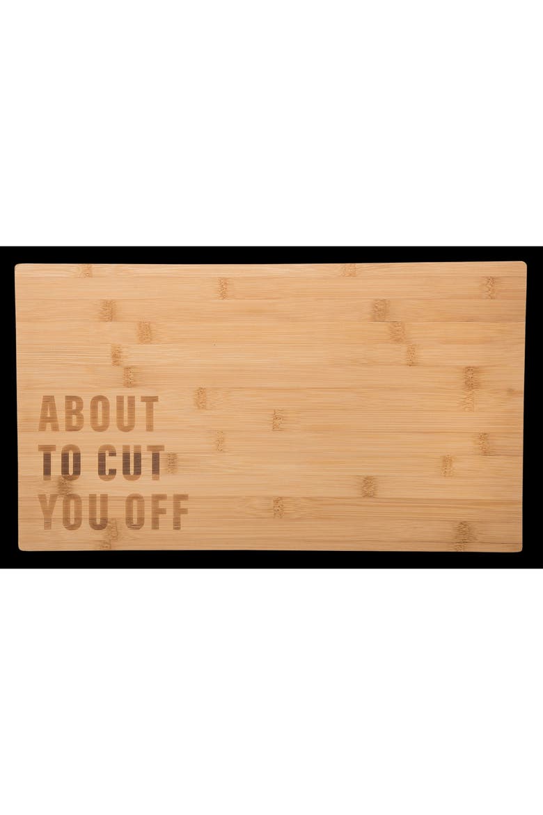 About To Cut You Off Cutting Board Wood Brown, Main, color, Brown