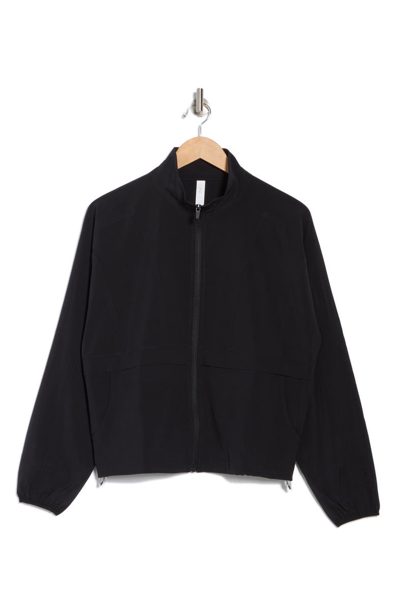 Z by Zella Interval Zip Up Jacket, Alternate, color, Black